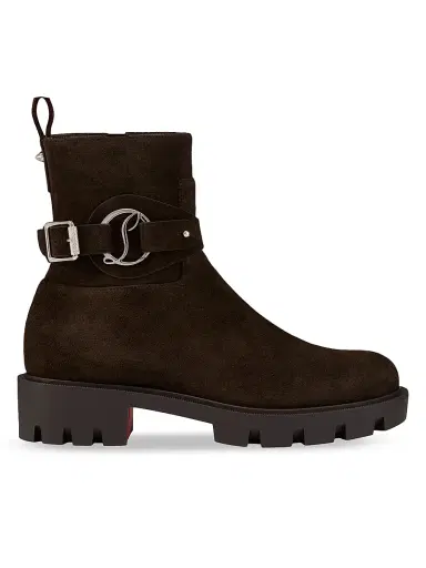 Christian Louboutin Women's Dianouchette Lug Booties - Cafe - Size 11 | Thumbnail 1 Christian Louboutin Women's Dianouchette Lug Booties - Cafe - Size 11 | Thumbnail 1