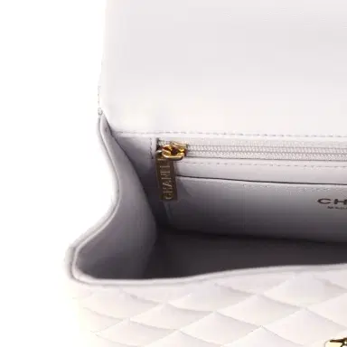 Chanel Chanel Mini Rectangular Flap Bag with Top Handle Light Purple Lambskin Light Gold Hardware | Thumbnail 10 Chanel Chanel Mini Rectangular Flap Bag with Top Handle Light Purple Lambskin Light Gold Hardware | Thumbnail 10