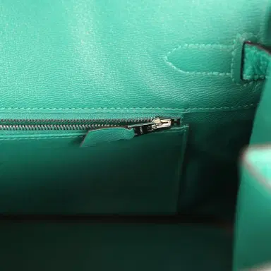 HERMÈS Pre-owned Hermes Birkin 35 Malachite Matte Niloticus Crocodile Palladium Hardware | Thumbnail 9