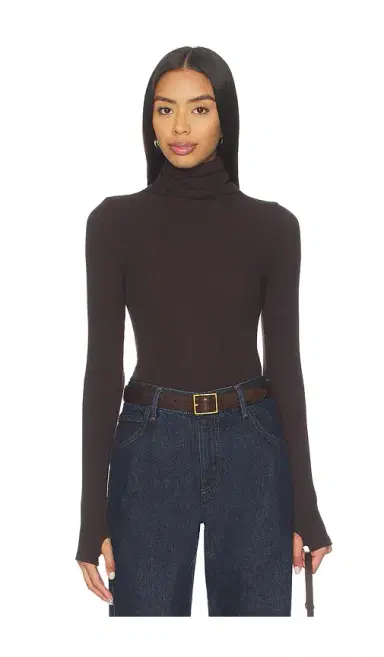 Enza Costa Sweater Knit Turtleneck Top | Thumbnail 1 Enza Costa Sweater Knit Turtleneck Top | Thumbnail 1
