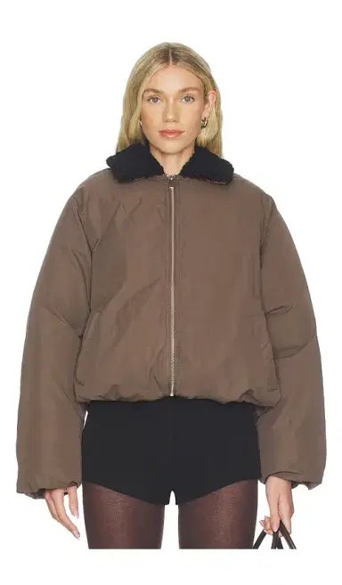 WeWoreWhat Faux Fur Collar Balloon Jacket | Thumbnail 2 WeWoreWhat Faux Fur Collar Balloon Jacket | Thumbnail 2