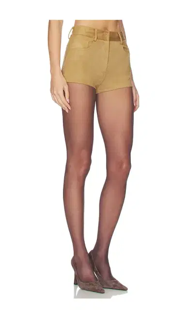 Norma Kamali High Waist Jean Short | Thumbnail 2 Norma Kamali High Waist Jean Short | Thumbnail 2