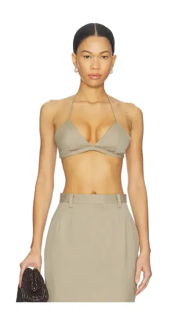 Mimchik Faux Fur Trimmed Rosie Bra | Thumbnail 1