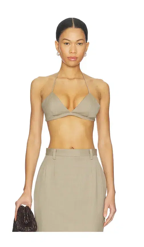 Faux Fur Trimmed Rosie Bra