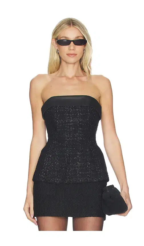 MAJORELLE Selene Tweed Top