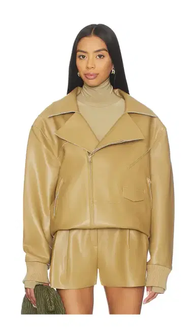 Norma Kamali Oversized Moto Jacket | Thumbnail 2 Norma Kamali Oversized Moto Jacket | Thumbnail 2