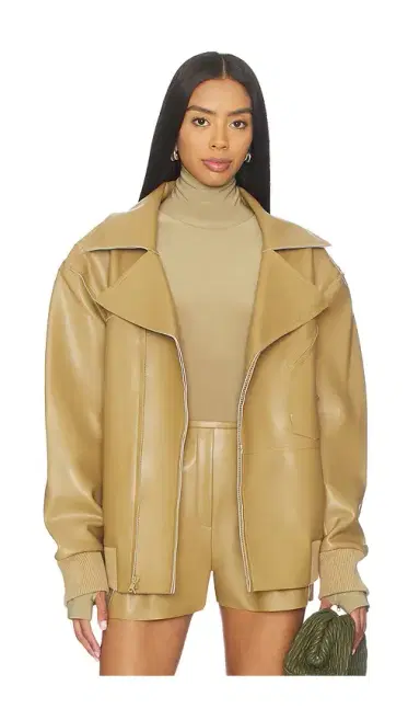 Norma Kamali Oversized Moto Jacket | Thumbnail 1 Norma Kamali Oversized Moto Jacket | Thumbnail 1