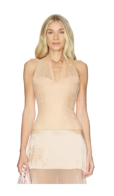Mirror Palais Matte Silk Chiffon Daydream Top | Thumbnail 1
