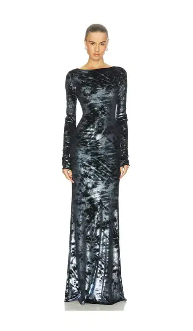 LaPointe Velour Boatneck Gown | Thumbnail 1