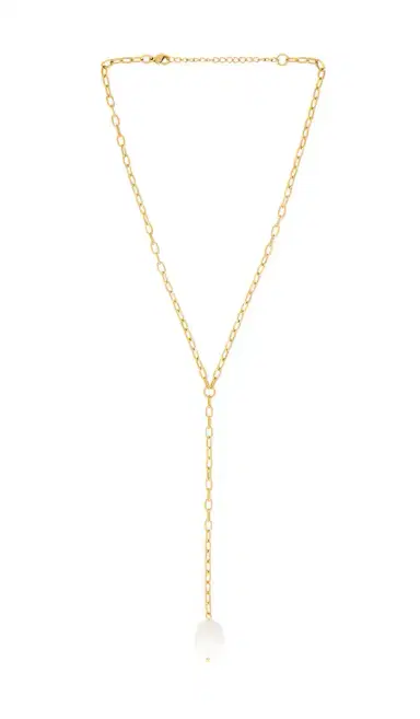 petit moments Pearl Drop Lariat Necklace | Thumbnail 1