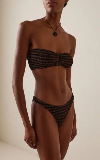 Bond-Eye Scene Striped Bikini Bottom | Thumbnail 2 Bond-Eye Scene Striped Bikini Bottom | Thumbnail 2
