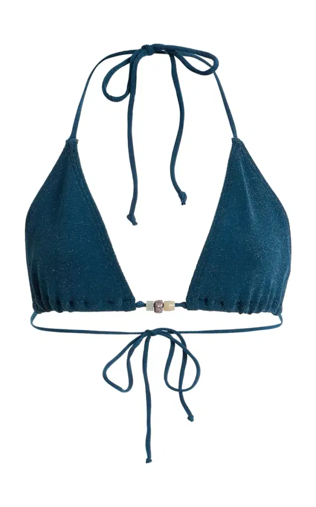 Ingrid Beaded Shimmer Bikini Top