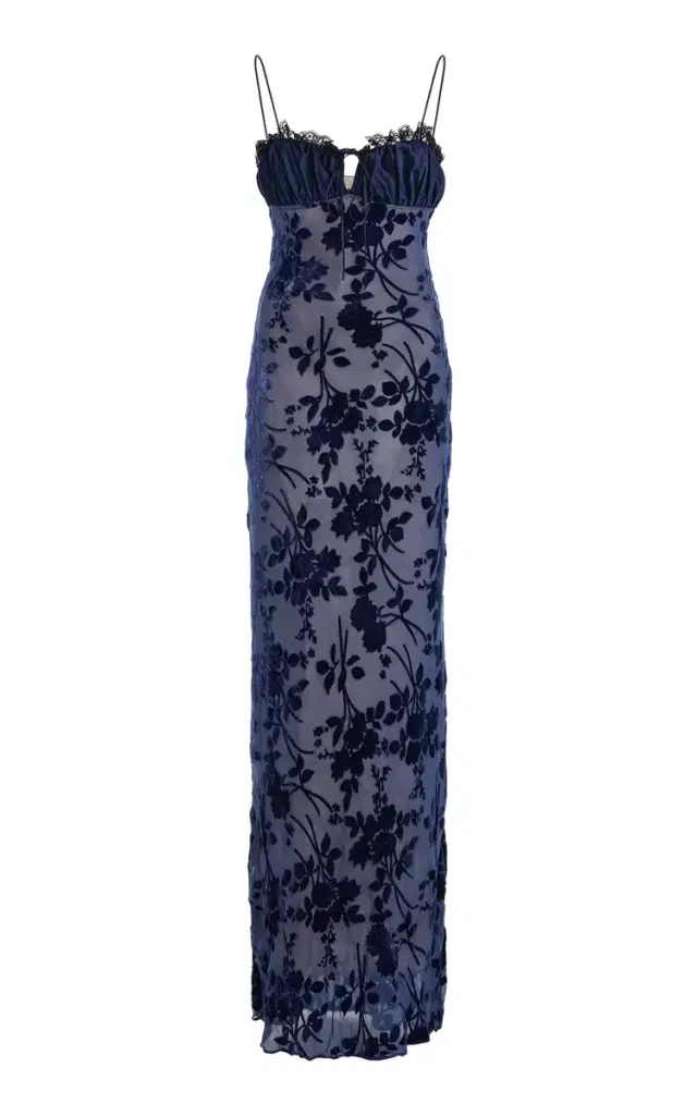 Rodarte Exclusive Floral Devoré Slip Dress