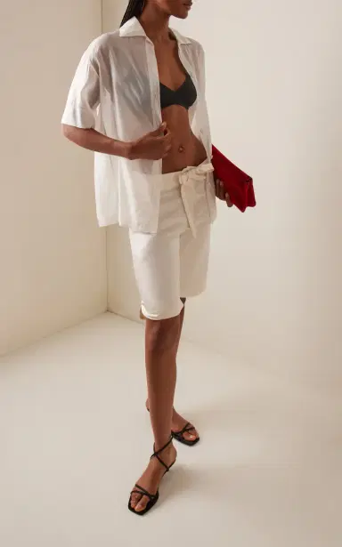 ALFIE Linda Technical Satin Shorts | Thumbnail 2 ALFIE Linda Technical Satin Shorts | Thumbnail 2