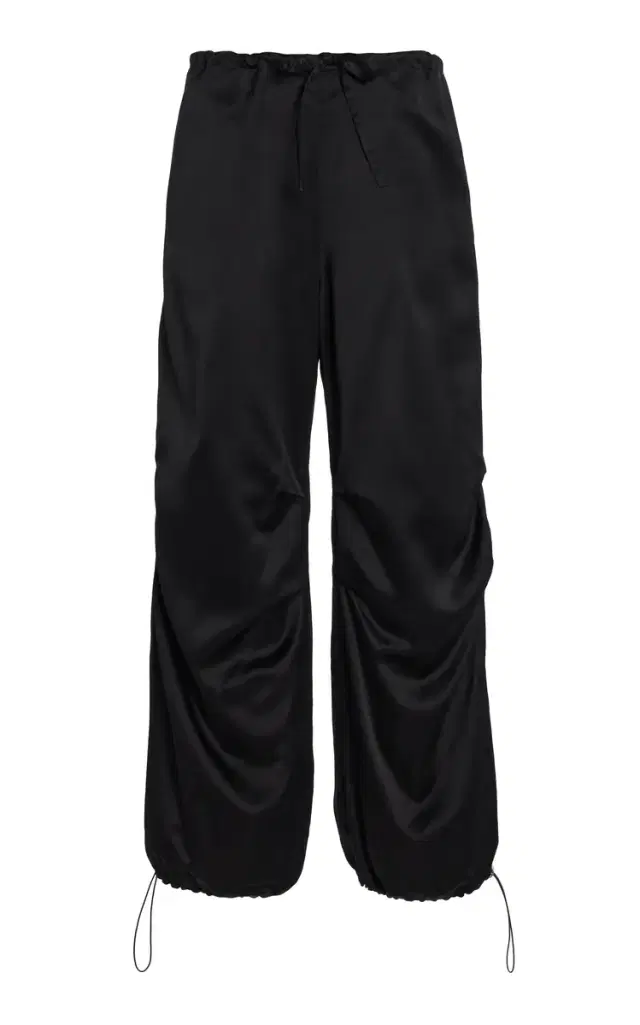 Alfie Grace Ruched Cotton Tapered-Leg Pants