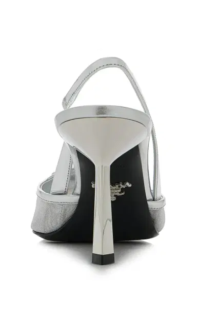 Prada Mesh Slingback Pumps | Thumbnail 5