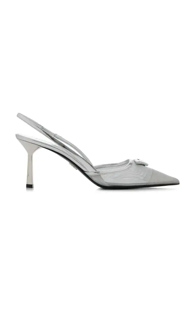 Prada Mesh Slingback Pumps