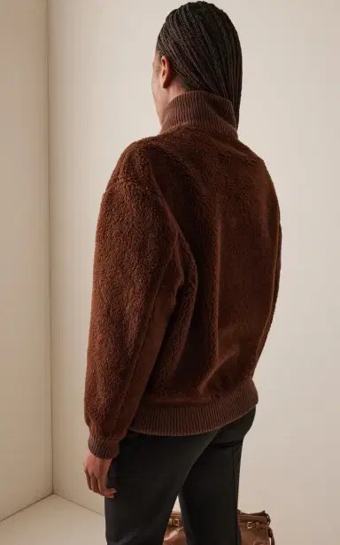 Prada Wool-Blend Fleece Jacket | Thumbnail 4 Prada Wool-Blend Fleece Jacket | Thumbnail 4