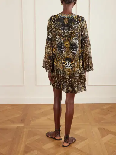Camilla Embellished Animal-print Silk Crepe De Chine Mini Dress | Thumbnail 4