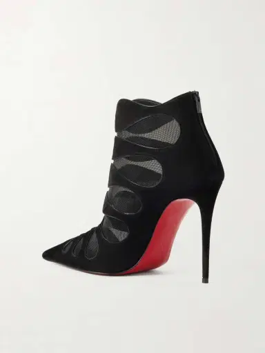 Christian Louboutin Circus Max 100 Mesh And Suede Ankle Boots | Thumbnail 3 Christian Louboutin Circus Max 100 Mesh And Suede Ankle Boots | Thumbnail 3