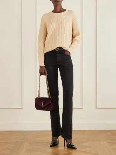 Saint Laurent Loulou Matelassé Suede Shoulder Bag | Thumbnail 2 Saint Laurent Loulou Matelassé Suede Shoulder Bag | Thumbnail 2