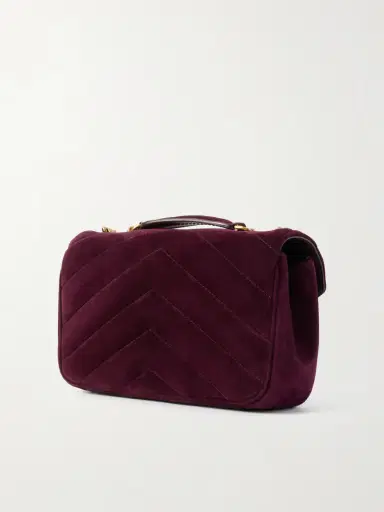 Saint Laurent Loulou Matelassé Suede Shoulder Bag | Thumbnail 3 Saint Laurent Loulou Matelassé Suede Shoulder Bag | Thumbnail 3
