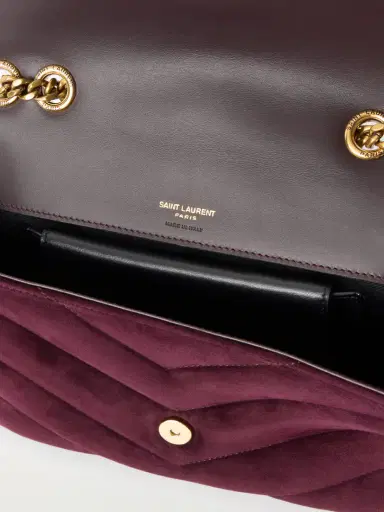 Saint Laurent Loulou Matelassé Suede Shoulder Bag | Thumbnail 5 Saint Laurent Loulou Matelassé Suede Shoulder Bag | Thumbnail 5