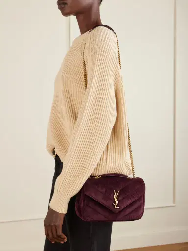Saint Laurent Loulou Matelassé Suede Shoulder Bag | Thumbnail 6 Saint Laurent Loulou Matelassé Suede Shoulder Bag | Thumbnail 6