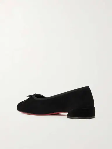 Christian Louboutin Sweetie Jane Suede Ballet Flats | Thumbnail 3