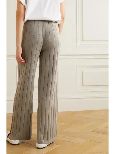 Loro Piana Ribbed Cashmere Wide-leg Pants | Thumbnail 4