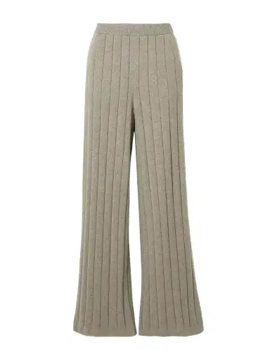 Loro Piana Ribbed Cashmere Wide-leg Pants | Thumbnail 1