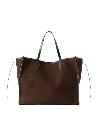 Métier Chameleon 41 Large Leather-trimmed Nubuck Tote | Thumbnail 1 Métier Chameleon 41 Large Leather-trimmed Nubuck Tote | Thumbnail 1