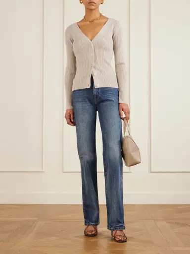 Max Mara Gioiosa Ribbed Wool-blend Cardigan | Thumbnail 2 Max Mara Gioiosa Ribbed Wool-blend Cardigan | Thumbnail 2