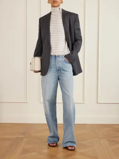 Max Mara Striped Cashmere Turtleneck Sweater | Thumbnail 2 Max Mara Striped Cashmere Turtleneck Sweater | Thumbnail 2
