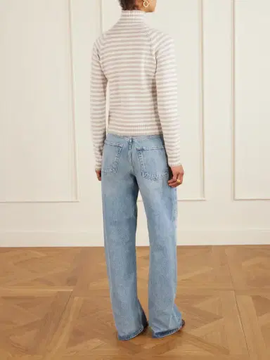 Max Mara Striped Cashmere Turtleneck Sweater | Thumbnail 4 Max Mara Striped Cashmere Turtleneck Sweater | Thumbnail 4