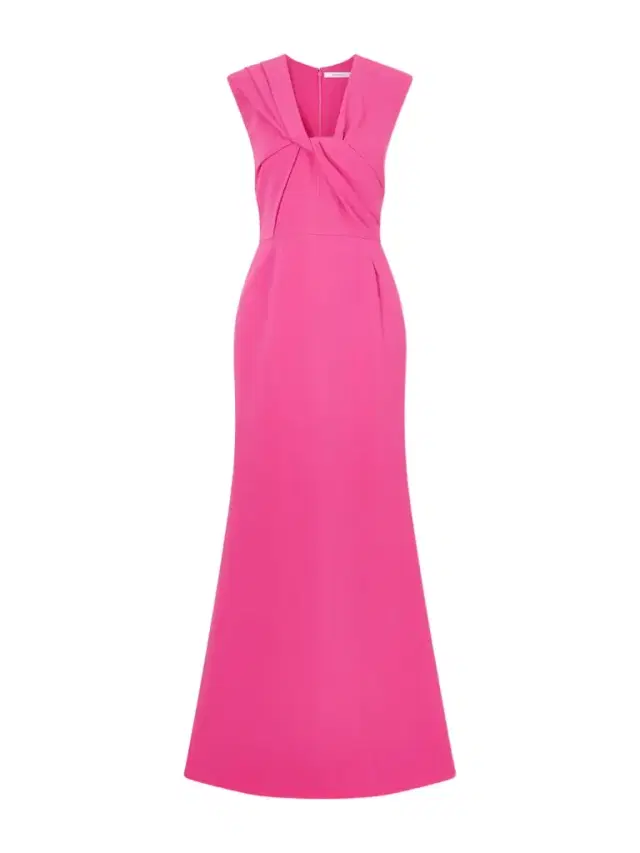 Draped Cady Gown