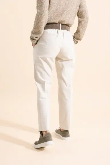 Brunello Cucinelli Classic Pull On Pant - Oat Grain | Thumbnail 4