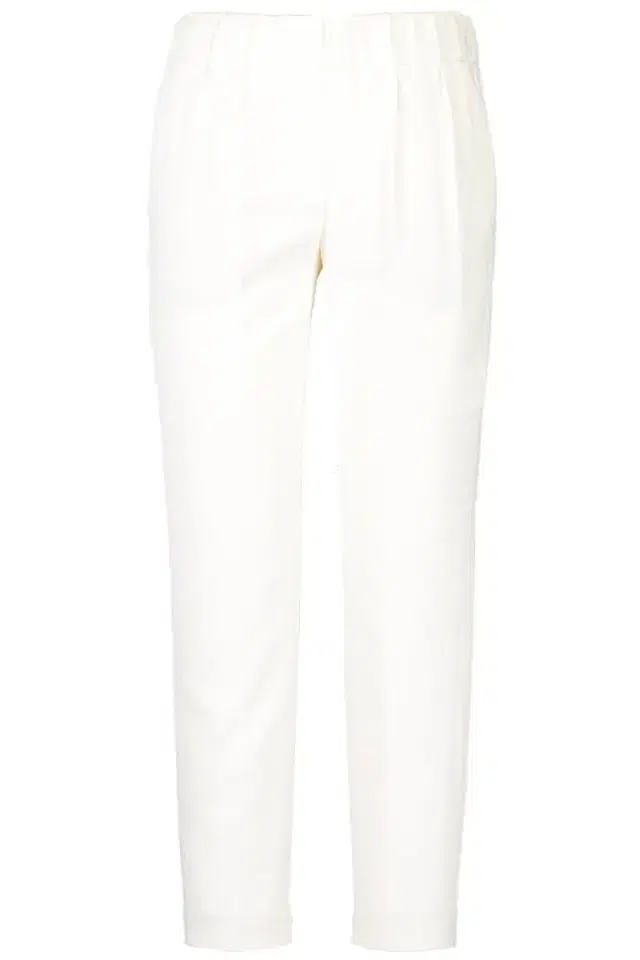 Brunello Cucinelli Crop Pull On Pant - Pure White