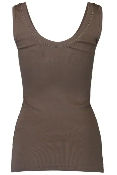 Brunello Cucinelli Monili Trim Tank - Dark Brown | Thumbnail 5