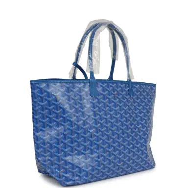 goyard Goyard Goyardine Sky Blue Saint Louis PM Tote Bag Palladium Hardware | Thumbnail 2 goyard Goyard Goyardine Sky Blue Saint Louis PM Tote Bag Palladium Hardware | Thumbnail 2