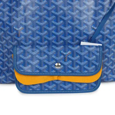 goyard Goyard Goyardine Sky Blue Saint Louis PM Tote Bag Palladium Hardware | Thumbnail 6 goyard Goyard Goyardine Sky Blue Saint Louis PM Tote Bag Palladium Hardware | Thumbnail 6