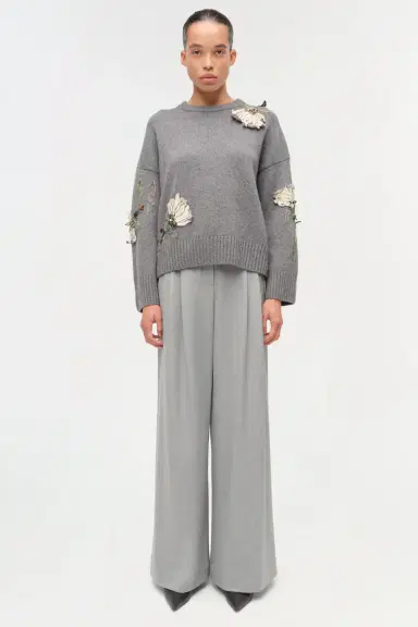 Simkhai Dawna Floral Embellished Sweater | Thumbnail 6 Simkhai Dawna Floral Embellished Sweater | Thumbnail 6