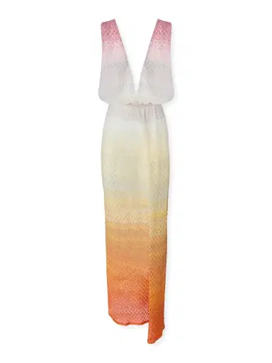 Missoni Sleeveless Deep-V Ombre Jumpsuit | Thumbnail 1