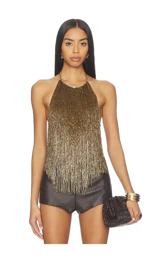 retrofete Sable Fringe Top
