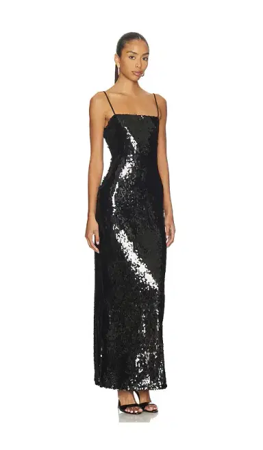 SNDYS Tori Sequin Maxi Dress | Thumbnail 2