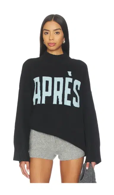 Sanctuary Apres Intarsia High Mock Logo Sweater | Thumbnail 1