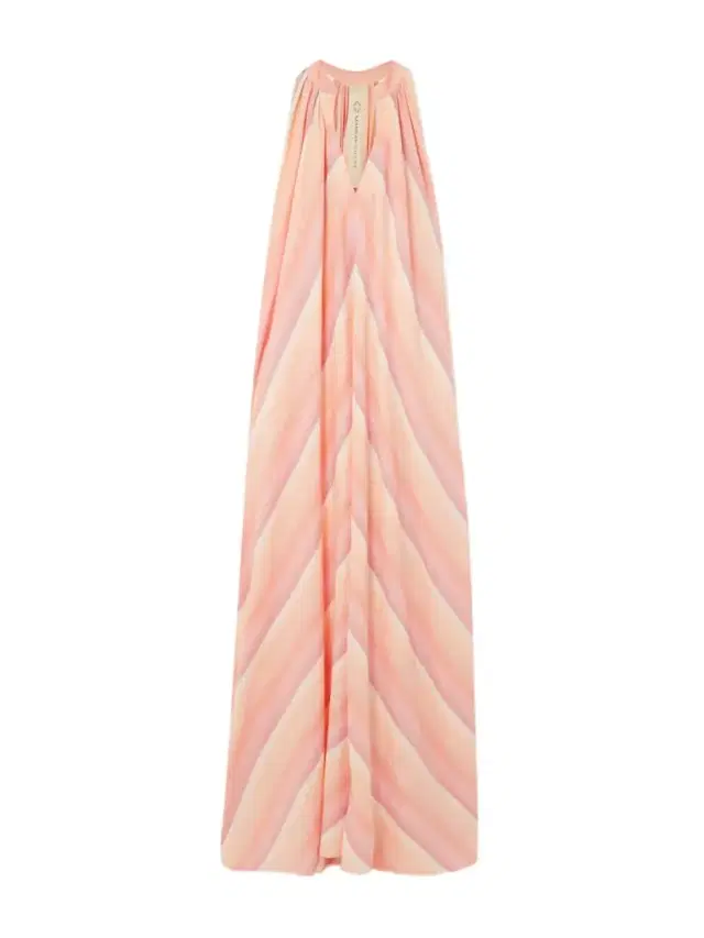Marrakshi Life Striped Dégradé Cotton Maxi Dress