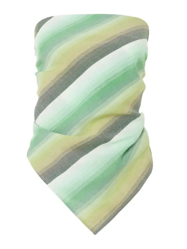 Triangle Strapless Striped Cotton-blend Top
