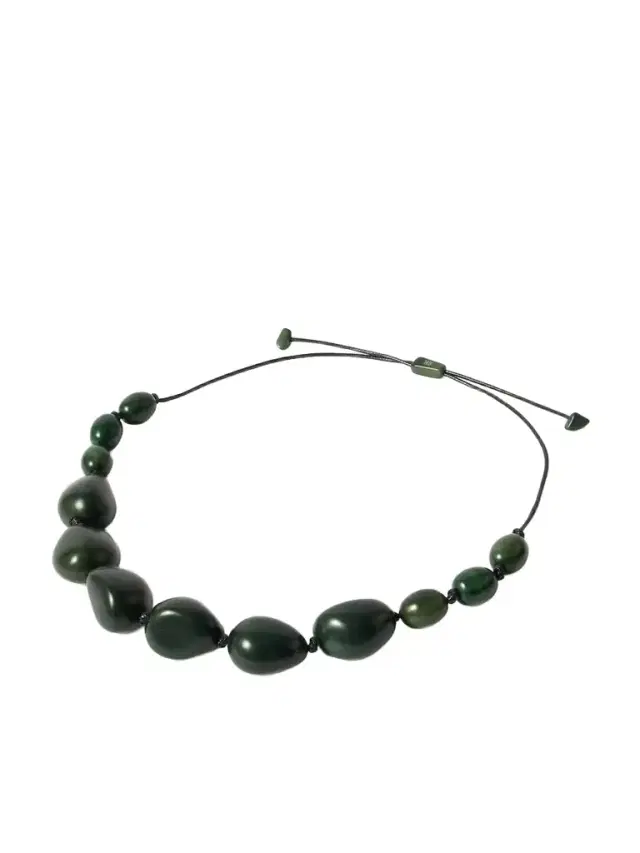 The Statement Tagua And Leather Necklace