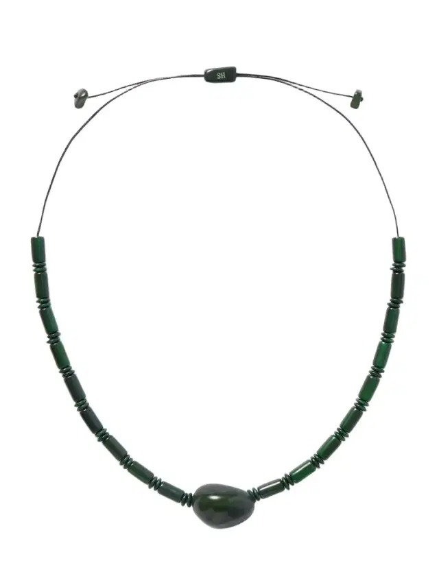 The Choker Tagua And Leather Necklace